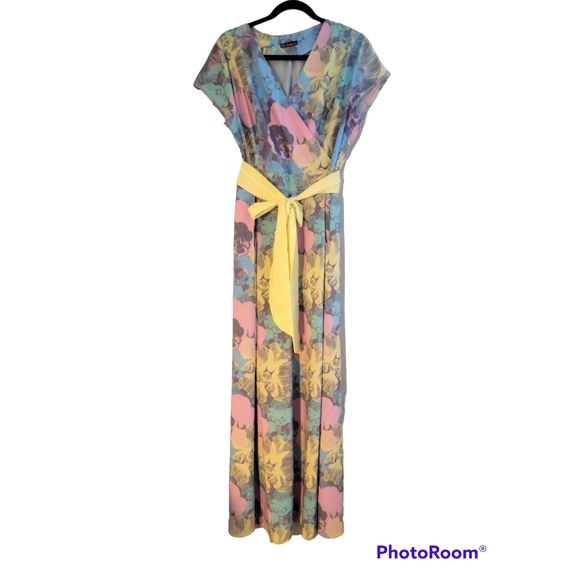Easter Maxi Dress Size 1X - Picture 1 of 7